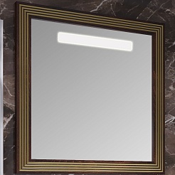 Opadiris Зеркало для ванной Карат 80 золото – фотография-1